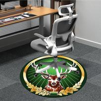 1 vnt. Jaegermeister biuro apvalus kilimas, neslystantis, minkštas ir patvarus biuro kilimas interjero dekoravimui, puikiai tinka biurui, graži dekoracija 80cm