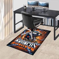 Denver Broncos Chair Mat NFL Team Logo Desk Protector for Home Office, Sofa Carpet, Living Room Decor Gift 60cm by 90cm