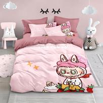 Cartoon Rabu Bedding Set, Cute Print Duvet Cover Pillow Cover, Suitable for Kids Boy Girl Teen Duvet Cover Set Luxury Gifts 135x200cm