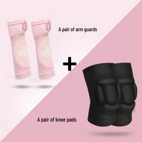 Beirong Professional Volleyball Arm Sleeves & Knee Pads Set rožinė