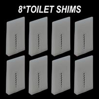 Set of 8 Toilet Leveling Shims Stackable Design for Stabilizing Toilets Cabinets and For Furniture with Easy Storage China Mainland