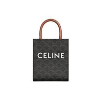 Celine Cabas Classic Monogram Print Faux Leather Tote Bag Shopping Bag Sheet Music Bag Shoulder Crossbody Bag Handbag Mini 194372BZK-04LU Basic Set (Bag+Dust Bag)