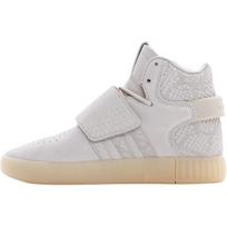 Adidas Originals Tubular Invader Strap High top Kids' Skateboarding Shoes Beige Unisex BB0391 36.5