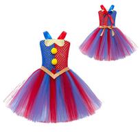 Pomni Costume Kids Tutu Dress Cartoon The Amazing Digital Circus Clown Cosplay Costumes Girls Halloween Carnival Party Clothes 90cm S