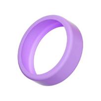 huaqianguhh Silicone Case for Oura Ring 5, Smart Protector, Soft Anti-Scratch Cover, Protective Shield, Sleeve Sizes 6-13 S tamsiai violetine spalva