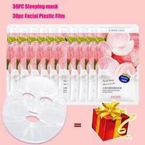 30 vnt./partija Moisturizin Mascarilla veido kaukė, susitraukianti poras, persikų, niacinamido miego kaukė, vienkartinė veido kaukė, odos priežiūra, pagerina šiurkštumą 30pcs