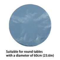 Felt Card Table Game Cover Round Tablecloth Poker Table Cover  Game Table Topper Mat Elastic Card Game Table Protector blue