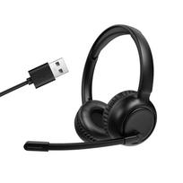 USB ENC Wired & Wireless Headphones Over Ear Hearing Aid Design Noise Reduction Headset for Teams Business Offices K105-U juoda