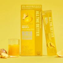 ALL THE BETTER Energy Booster Shot #Lemon Ginger 7 Sticks