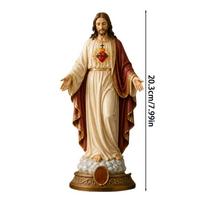 Švč. Mergelės Marijos statulėlė 8 colių derva Katalikiškas kambario dekoras Palaimintosios Motinos statulėlės Kolekcinės figūrėlės Miegamajam Svetainei Biurui