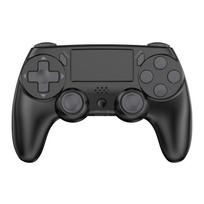 Wireless Bluetooth Controller for PS4, Dual Motors Dual Vibration Gamepad Compatible with PS4 black