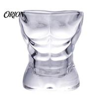 Wine Drinking Glass Glass, Human Body Art Cup, Transparent Thick-bottomed Crystal Clear for Party Whiskey Vodka Beer And Unique Bottle
