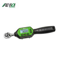 30Nm Industrial Grade Digital Torque Wrench 2% Precision Interchangeable Head Stainless Steel 72 Teeth Multi-Mode Operation OEM (green,Chrome Plated&Ratchet Torque Wrench&1/4) žalia