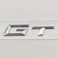 Naujas 3D ABS Automobilio Stiliaus Logotipas GT Ženklelis Galinės Bagažinės Lipdukas Emblema Lipdukai BMW GT 3 5 6 Serijai 535i 640i Automobilių Aksesuarai gray