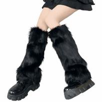 Faux Fur Lolita Boots Cover Japanese Style Long Tube Sock Fashion Warm Knee Sleeve  Cosplay Use juoda