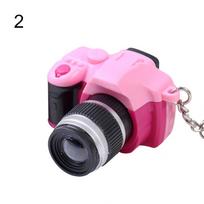 Mielas mini DSLR fotoaparato LED apšvietimas, balso pakabukas, raktų pakabukas, dovanų dekoras rožinė