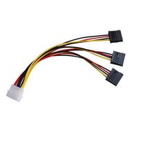 4 kontaktų Ide Molex prie 3 serijos Ata Sata maitinimo skirstytuvo prailginimo kabelio jungčių