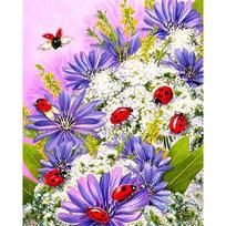 „Pasidaryk pats“ 5D pilnas deimantinis paveikslas „Bardybug Chrysanthemum“ kryžminio dygsnio rinkinys, deimantinis siuvinėjimas 20X30CM