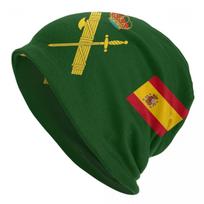 Ispanijos vėliava su emblema Civilinės gvardijos kepuraitė Beanie skrybėle Ispaniška Šauni Unisex Moteriška Gatvės kepurė Šilta Daugiafunkcinė kepurė One Size
