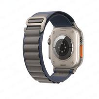 Alpine apyrankė Nailoninė laikrodžio apyrankė skirta Apple laikrodžio apyrankei 49mm 45mm 41mm 44mm 40mm 38mm 42mm Iwatch serijai 5 SE 6 7 8 9 Ultra Sport Strap Ultra 49mm gray