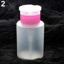 150 ml nagų dailės valiklis UV gelinis lako valiklis, siurblys lako dozatorius, tuščias buteliukas rožinė