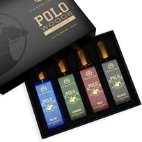 Specialiai parinktas kvepalų dovanų rinkinys vyrams 4 * 20ml - POLO WOODS KOLEKCIJA | Aukščiausios kokybės ilgai išliekantis kvapas | Prabangus EAU DE PARFUM | Dovanų rinkinys jam 4 * 20ml black