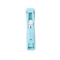 Push Clip Stapler Strong Binding Not Harm Paper Anti-slip Binder Clips Paper Fixing Stapler Office Supplies mėtų žalios spalvos