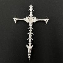 Gothic Skeleton Skull Ghost Cross Cosplay Necklace Pendant Unisex Choker DIY Chain Jewelry Hip-pop Punk Accessory Props Gifts black