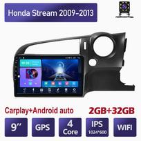 Belaidis automobilio radijas Carplay skirtas Honda Stream 2009-2013 Android Multimedia Video Player GPS navigacija WIFI 4+64GB 2+32GB gray