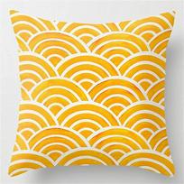 Yellow cushion pillowcase 40x40, 45x45, 50x50, 60x60. Square pillowcase, sofa cover. Home Decor Pillowcase. 30x30cm