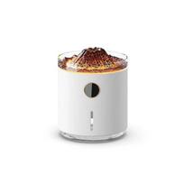 Liepsnos oro difuzorius Volcano Aroma difuzorius Ultragarsinis alyvos difuzorius 350mL Automatinio išsijungimo apsauga namams, biurui ar jogai, sporto salei white
