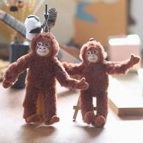 Animacinis gorilos pliušinis žaislas šimpanzės beždžionės pakabukas minkštas iškamšytas lėlė raktų pakabukas kuprinė automobilio krepšio raktų žiedas dekoras vaiko dovana