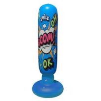 Kids Inflatable Punching Bag Exquisite Pattern Vibrant Color PVC Waterproof Karate Punching Bag mėlyna