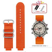 Aukštos kokybės vyriški dirželio priedai 24x16mm Timex laikrodžio dirželiui vyriškas potvynio kompaso dirželis T2N721 T2N720 nailoninis dirželis 24mm-16mm