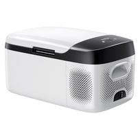 Automobilio šaldytuvas, DC 12/24V AC100-240V kompresorinis elektrinis aušintuvas, nuo -20°C iki 20°C automobilinis šaldytuvas su APP valdymu, 15L automobilinis šaldiklis kemperiams, stovyklavietėms,