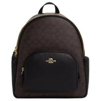 COACH Teismo Karvės Odos Kuprinė Didelė Moteriška Riešuto Juoda Basic Set (Bag + Dustproof Bag) juoda