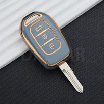 For Dacia Logan  For Renault Twingo 3 Duster Captur Logan Laguna Scenic 3 Buttons Tpu Car Key Case Cover Remote Shell Fob