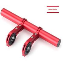 20/30Cm Bicycle Handlebar Extended Bracket Aluminum Bike Front Light Expansion Bracket Road Cycling Extender Rack Parts 20cm raudona