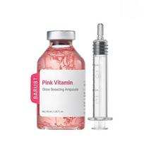 Rožinis Vitamininis Švytėjimo Stiprinimo Ampulė su Kolageno Peptidais, Vario Peptidais & Vitaminu B12 Serumas su 10 Hialurono Rūgščių, Skaistina & Maitina Odą, 40ml 1PCS
