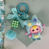 1Pcs Backpack Pendant Key Accessories Dopamine Flocking Doll Keychain Children'S Gift Party Small Gift A1