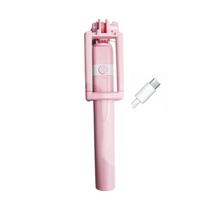 Type-C Plug Portable Handheld Selfie Stick Portable Extendable Selfie Stick  Smartphone pink-Type-c