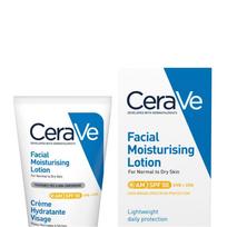 CeraVe AM Facial Moisturising Lotion SPF50 with Ceramides  Vitamin E for Normal to Dry Skin 52ml