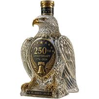American Eagle 250-ojo jubiliejaus proginis butelis, 1776-2026 JAV patriotinis erelis viskio grafinas su Laisvės varpu