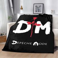 Depeche Mode Rock Roll Muzika Minkštas Flanelinis Antklodė, Lengvas Šiltas Sofa-Kėdė Lova 80cm x 120cm white