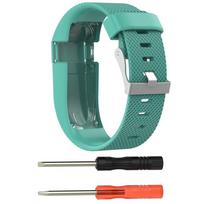 Silicone Strap For Fitbit Charge 2 Replacement Wristbands  Comfortable Classic Green,L