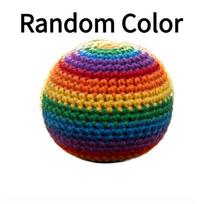 Futbolo streso kamuoliukai Vaivorykštės Nertas Poties žaislas Rankų darbo verpalų Footbag rinkinys Vaikams Suaugusiems Lauko sportas Koordinacija Balanso treniruočių įranga Random Color 6PCS blue