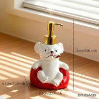 Must-Have Cool Cigar French Bulldog Soap Dispenser Resin Bottle for Bathroom Sink Countertop Cute Household Wash Decor Accessory