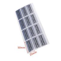 100 vnt. Garantijos apsaugos lipdukas (40mm*20mm) Apsaugotos nuo klastojimo tuštuminės etiketės gray