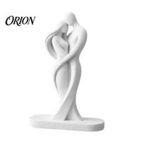 Seamless Splicing Art Statue Abstract Human Body Statue, Female Figurine Embracing Love Sculpture, 3D One-Piece Molding One-piece Shape for balta