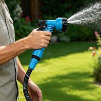 50/100ft Garden Hose Multi-Purpose Adjustable Outdoor Equipment Water Hose With 7 Pattern Nozzle for Car Washing Floor Cleaning 50ft